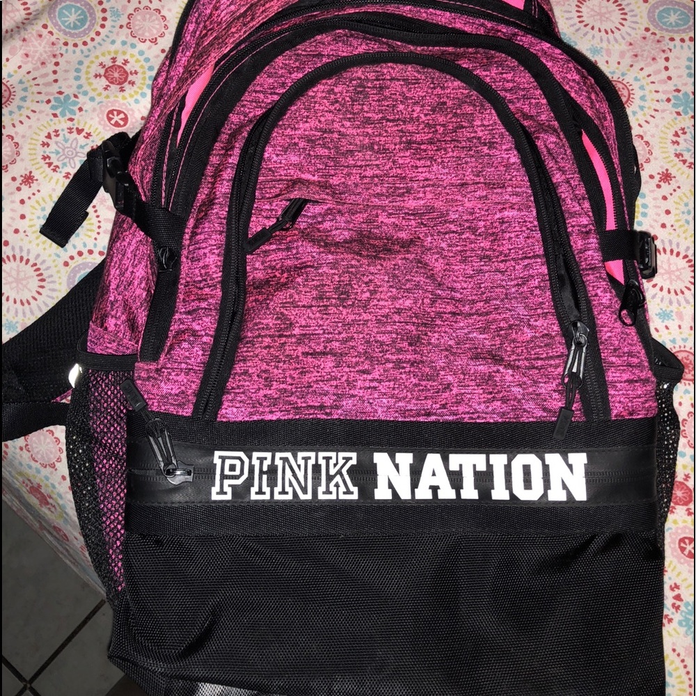 Pink backpack